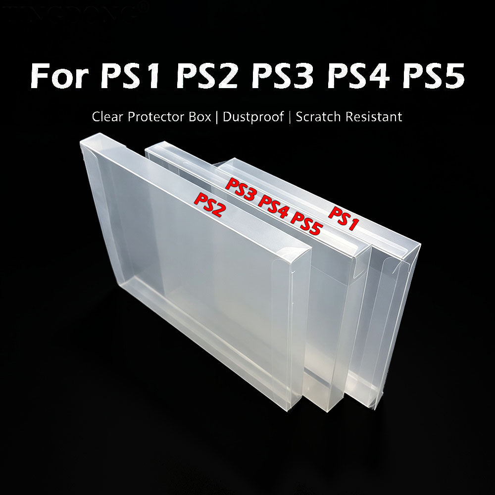 Gaming Console Pc - 1-10 stuks transparante PET-gamebeschermingsdoos voor PS1