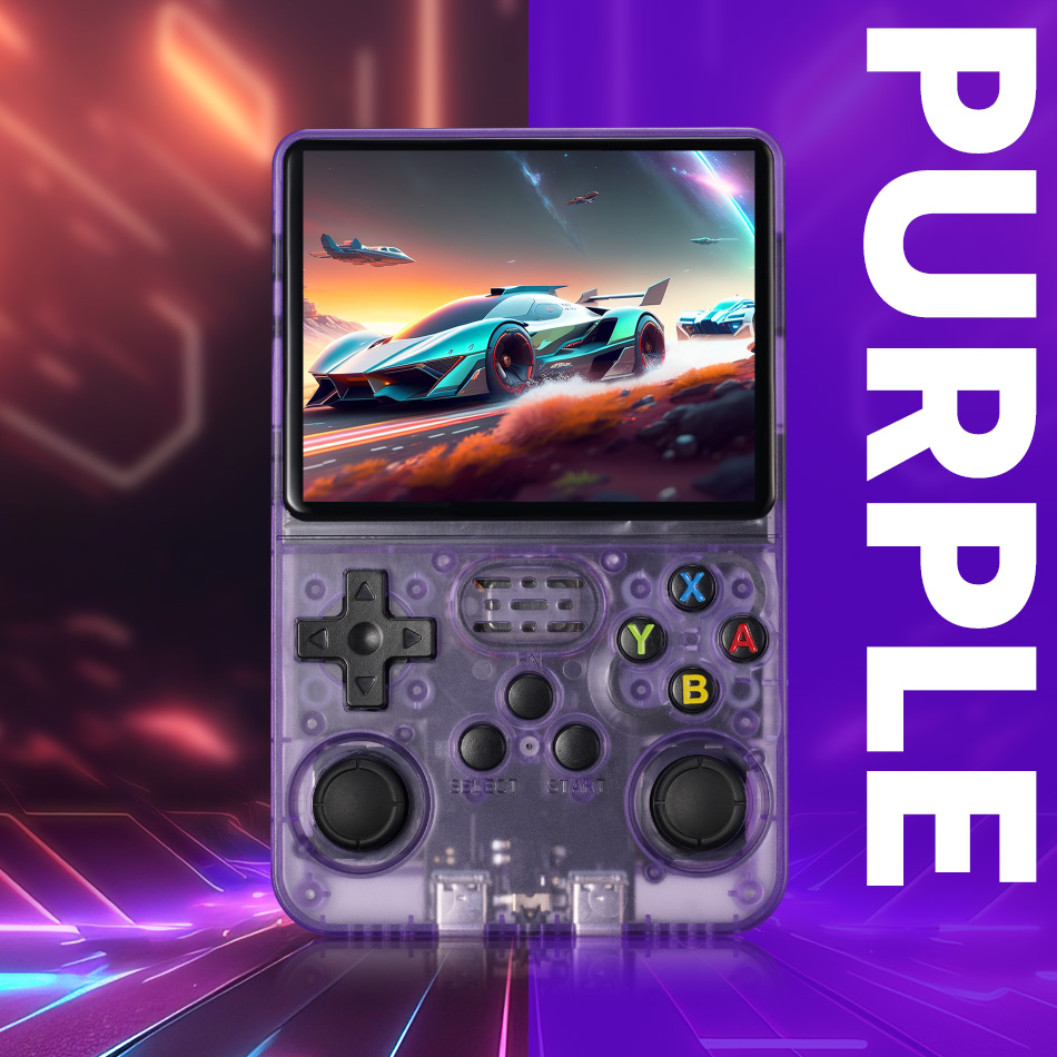 Paarse oplaadbare retro draagb - Gaming Console Under 1000 recensie en prijs