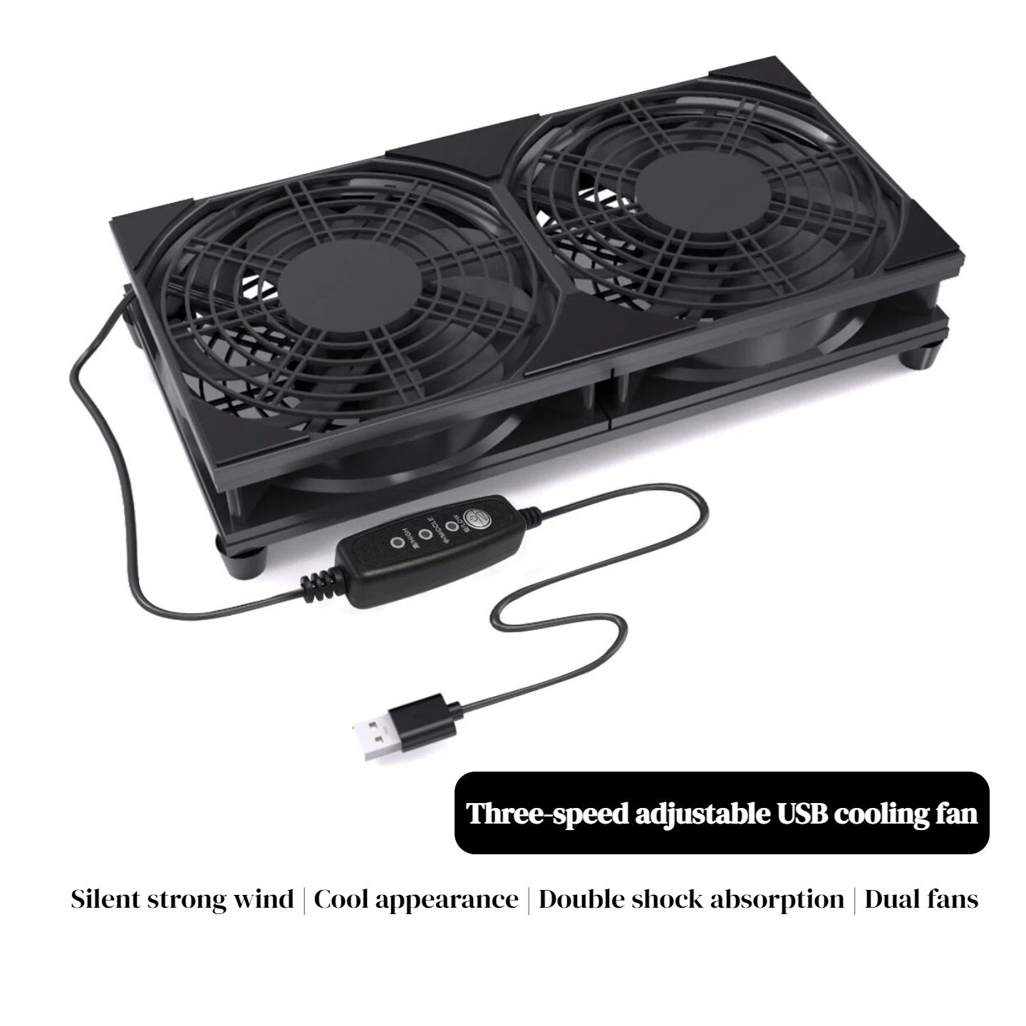 Dubbele USB-koelventilator met - Console Cooling Fan recensie en prijs
